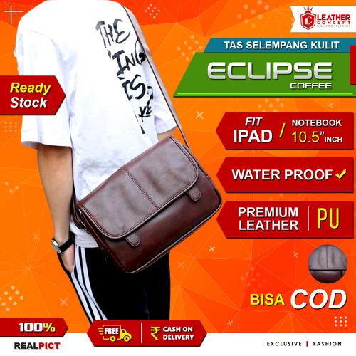 Foto Produk Tas Selempang Kulit Pria (ECLIPSE) - COFFEE dari Leather Concept