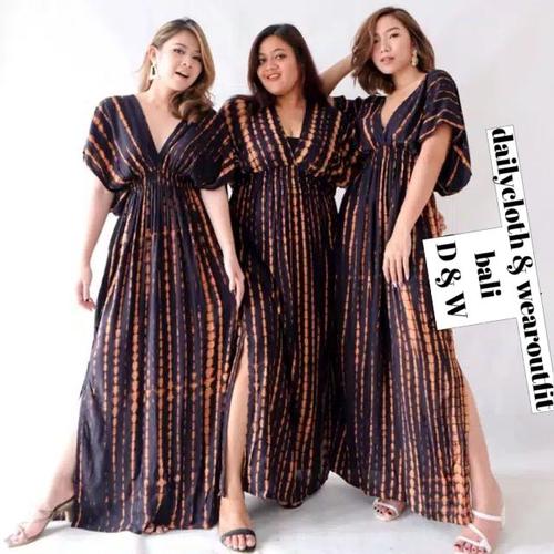Foto Produk Longdress pantai bali /longdress tye die /baju santai dari bali - Cokelat dari dailycloth & wearoutfit
