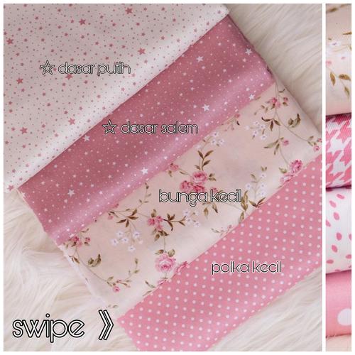 Gambar katun jepang salem series | japan cotton | bahan kain 100% katun - bunga kecil dari raja textile Jakarta Pusat Tokopedia