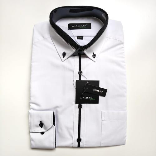 Foto Produk KEMEJA ALISAN PUTIH KOMBINASI SLIM FIT PANJANG - Putih, 15 dari deevashop