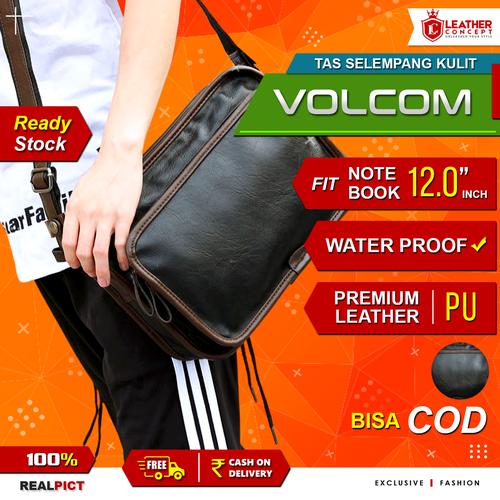 Gambar Tas Selempang Kulit Pria (VOLCOM) dari Leather Concept Jakarta Timur Tokopedia