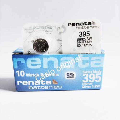 Foto Produk Baterai Jam Tangan Renata 395 927 SR927 SR927SW Original Battery dari Casio Original