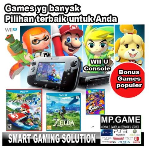 Foto Produk NIntendo WIIU/ Wii-U/WII--U 500GB Full Games - KOMPLIT 2GAMES dari MPGAME