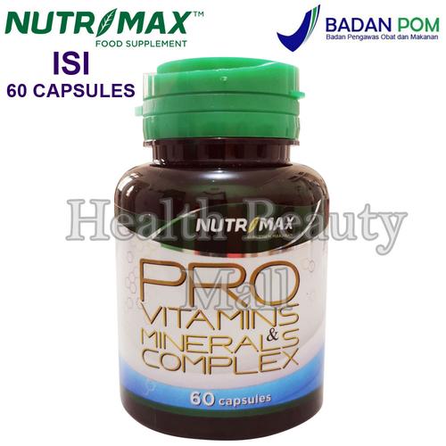 Foto Produk Nutrimax Pro Vitamins & Minerals Complex 60 Caps - Coral Calcium dari Health Beauty Mall