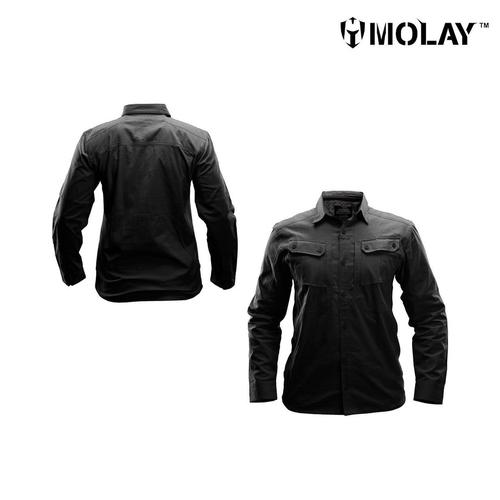 Foto Produk Kemeja Molay™ Advanced Striker Shirt Mk III - Black, L dari Molay