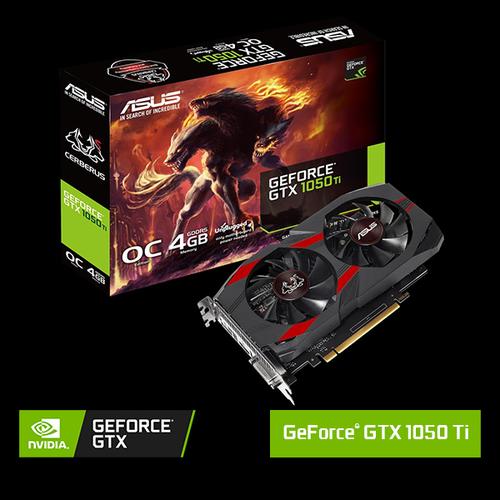 Foto Produk VGA Card ASUS CERBERUS GTX1050 Ti OC 4GB GDDR5 dari NVIDIA GEFORCE