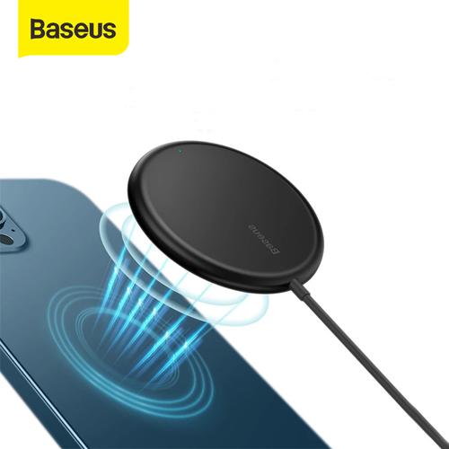 Foto Produk WIRELESS CHARGER PAD BASEUS APPLE MAGSAFE CHARGER IPHONE 12 - Hitam dari Baseus Official Store
