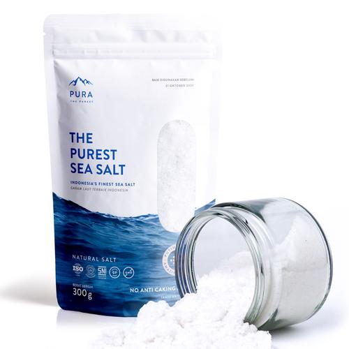 Foto Produk PURA PUREST SEA SALT 300 GR - GARAM LAUT NATURAL (FINE / HALUS) dari PURA INDONESIA