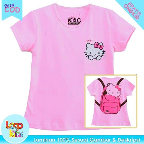 Foto Produk Kaos Anak Perempuan Lengan Pendek Logokids Hello Kitty Bag 1-10 Tahun - 1 tahun dari logokids