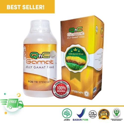 Foto Produk QnC Jeli Gamat Emas Original - GnC Jely Jelly Jelli Bukan Gold G Luxor dari Riswan Herbal Surabaya