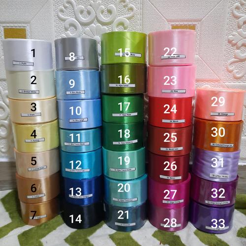 Foto Produk dijual per roll: Pita satin diameter 5cm dari Didy collection