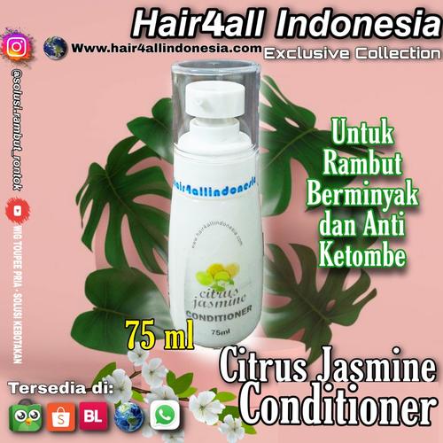 B066A CONDITIONER 75 ML CITRUS JASMINE RAMBUT ANTI KETOMBE WIG TOUPEE di  Master Ramah Tokopedia