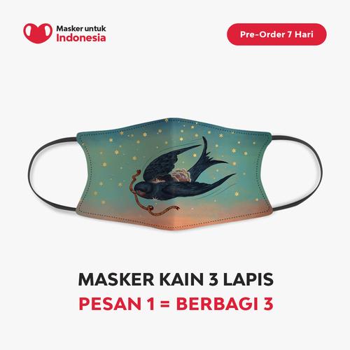 Foto Produk Masker untuk Indonesia x Varsam Kurnia - Kain Scuba Full Printing dari Masker untuk Indonesia