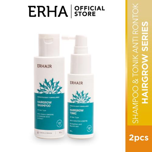Foto Produk Erha VP Hairgrow Shampoo 100ml & Hair Loss Tonic - Sampo & Tonic Rambu dari Erha Official Store