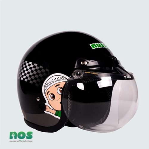 Foto Produk Nussa - X Marzano Arzo Helm Flagrace Junior (7Tahun Keatas ) - Hitam - Hitam dari Nussa Official