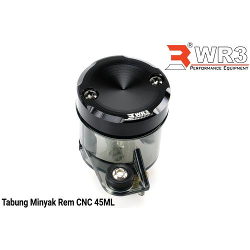 Foto Produk Tabung Minyak Rem Smoke + Tutup Tabung CNC WR3 Universal Xmax / ZX25R - Hitam dari Xtreme Motor Sport