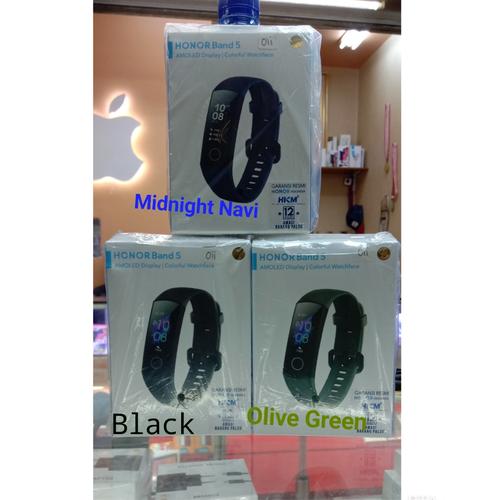 Foto Produk HUAWEI HONOR BAND 5 SMARTBAND BlOOD OXYGEN HEART RATE ALT 4 - HITAM - Meteorite Black dari Bintang terang acc