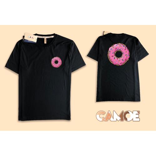 KAOS T SHIRT donut donat strawberry 