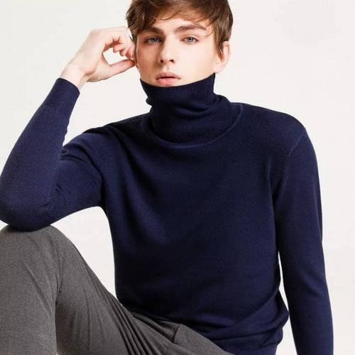 Jual TURTLENECK NAVY Turtle Neck pria 