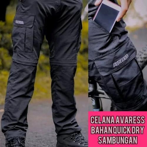 Foto Produk celana sambung celana gunung celana outdoor celana panjang avaress - Hitam, M dari Avares store