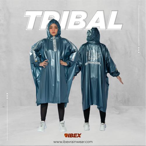 Foto Produk IBEX Jas Hujan Ponco Lengan Tribal - Hitam dari Ibex store