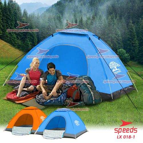 Foto Produk Tenda Camping Buka Otomatis original speeds 2 Orang tipe 001 - Biru Otomatis dari Speeds Official Store