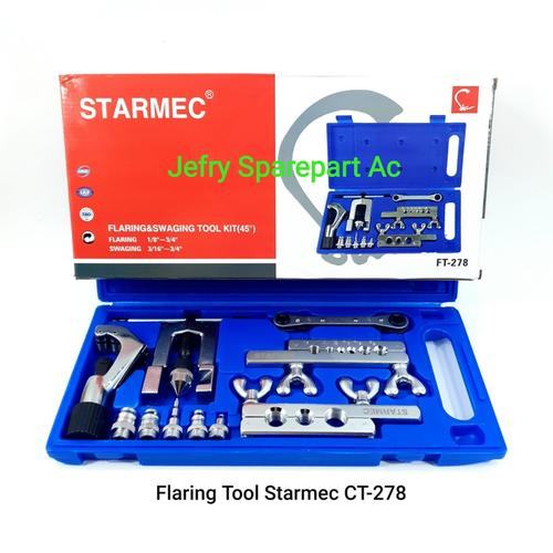Jual FLARING TOOL AC SET SWAGING CT278 PLUS KUNCI RACHET CUTTER STARMEC Jakarta Pusat Jefry