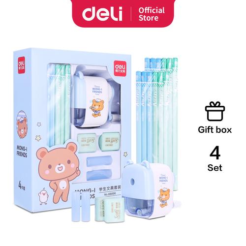 Foto Produk Deli Stationery set 4 in 1 68896 - Biru Muda dari Deli Stationery