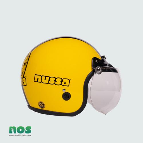 Foto Produk Nussa - X Marzano Arzo Helm Stripe Junior (7Tahun Keatas) - Kuning - Kuning dari Nussa Official