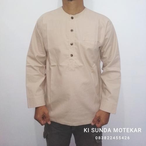 Jual KEMEJA KOKO ROUND NECK - Kota 