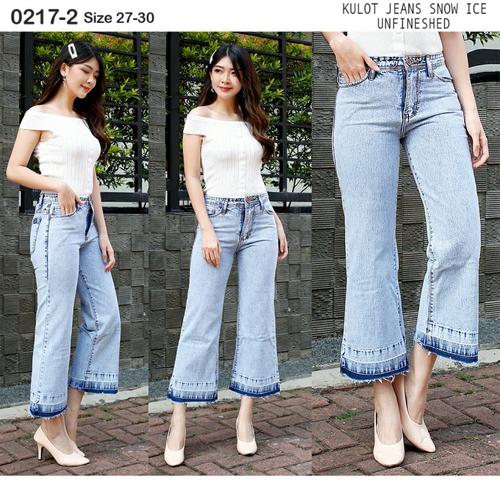 Jual celana jeans kulot jeans boyfriend 