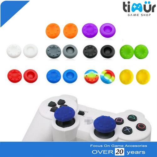 Foto Produk Karet Silikon Analog Thumb Grip Stik PS3 PS4 Xbox - Putih dari Timur Game Shop