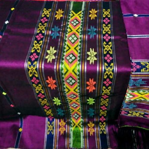 Foto Produk songket semi sutra tarutung - Pink Fanta dari Mutiara Ulos