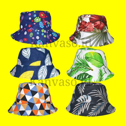 Jual Topi Bucket Summer + Masker 