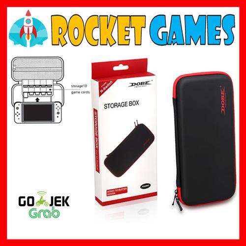 Foto Produk NINTENDO SWITCH DOBE STORAGE BOX (BLACK LIST RED) POUCH TNS858 dari Rocket games