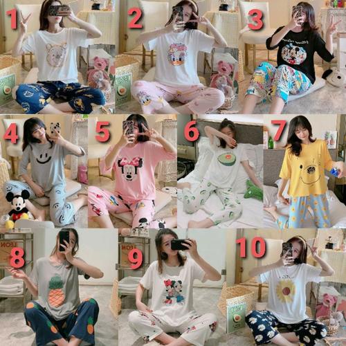 Foto Produk piyama wanita import spandek 7/8 dari Wu Fashions