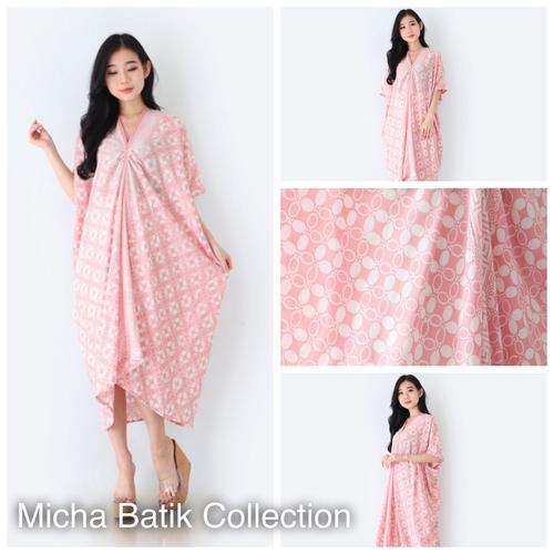 Foto Produk Kaftan batik paris: Kawung manggis pink dari Micha Batik Collection