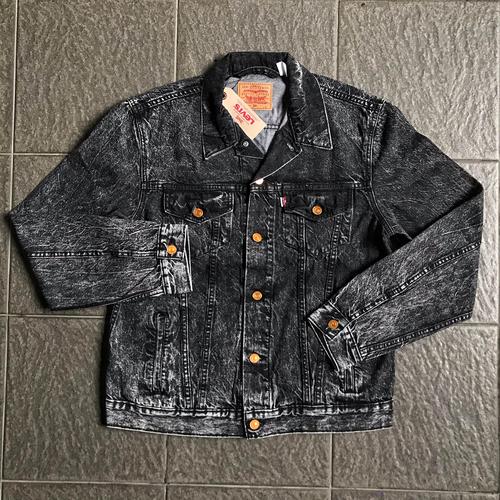 Levi's Acid Wash Denim Jacket (Black 