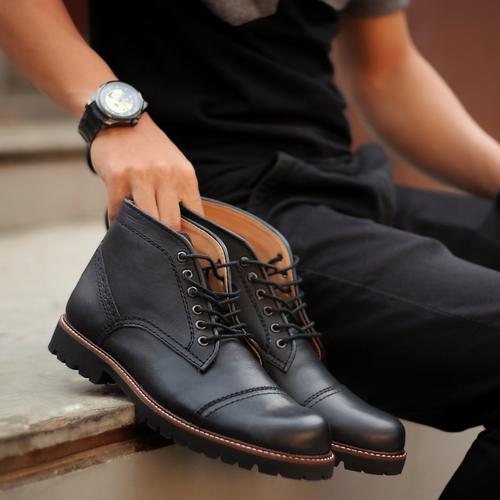 dexter work boots black
