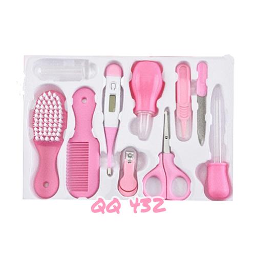 Foto Produk Baby care kit set 10 in 1 Newborn nursery health kado lahiran gift set - Merah Muda dari QQ 432