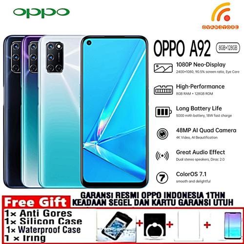 Foto Produk OPPO A92 2020 Ram 8/128GB Garansi Resmi OPPO INDONESIA - Hitam dari OVANST0RE