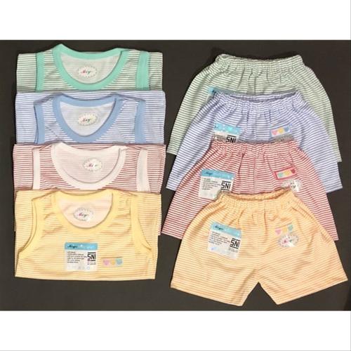 Foto Produk Setelan oblong kutung baju singlet celana pendek baju anak bayi unisex - Size L Kutung, Kuning dari Luckiest Se7en Shop