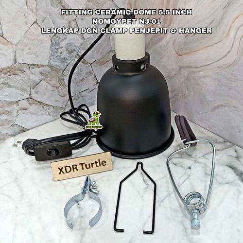 Foto Produk Fitting lampu SIZE MEDIUM utk REPTILE&KURA dgn COVER DAN PENJEPIT dari XDR TURTLE