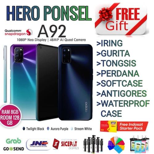 Foto Produk OPPO A92 RAM 8/128 GB GARANSI RESMI OPPO INDONESIA - Ungu No Bonus dari HERO PONSEL.