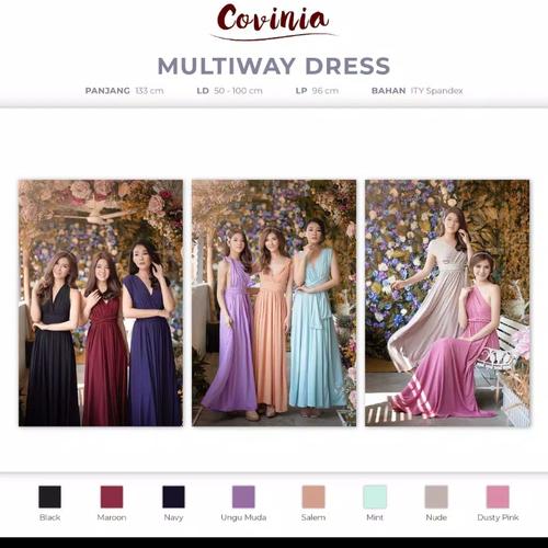 Foto Produk PAKET EKONOMIS!Bridesmaid Gown/Gaun Bridesmaid/Infinity Dress/Multiway - Hitam dari fashion care
