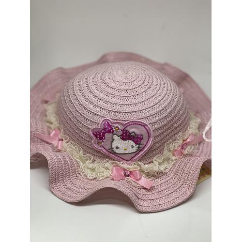 Jual Topi Pantai Rajut Hello kitty 