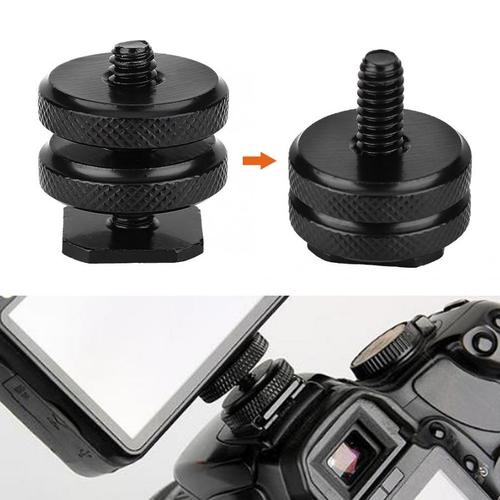 Foto Produk Tripod Screw Hot Shoe Kamera DSLR 1/4 Thread Dudukan Ring Light Baut dari zona camera