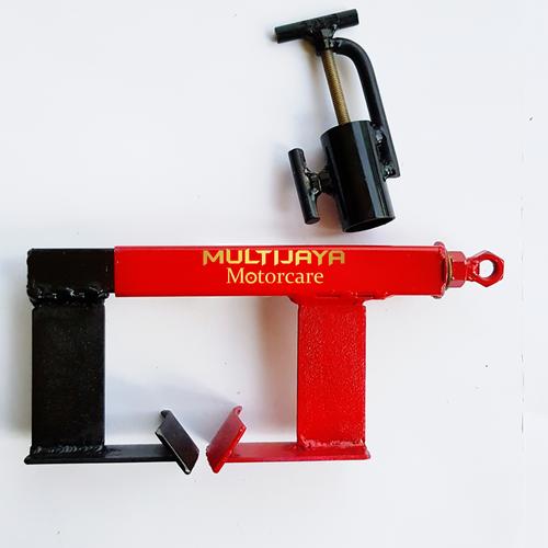 Foto Produk Paket Alat Press Ban Motor + Treker Shockbreaker Depan Bebek Matic - Hitam dari Motorcare