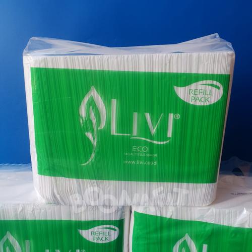 Foto Produk Tissue Facial | Tissue Livi Eco Facial Refill Pack 600s | Tissue Wajah dari Boonafit