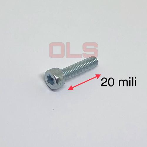Gambar Baut L M5x20 Putih Galvaniz kepala L4 dari OLS_Fastener Jakarta Utara Tokopedia